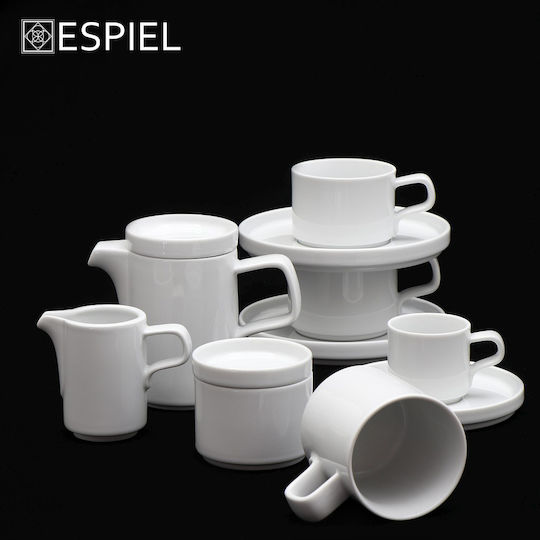 Espiel Good Mood Cană Cappuccino Din porțelan Alb 180ml