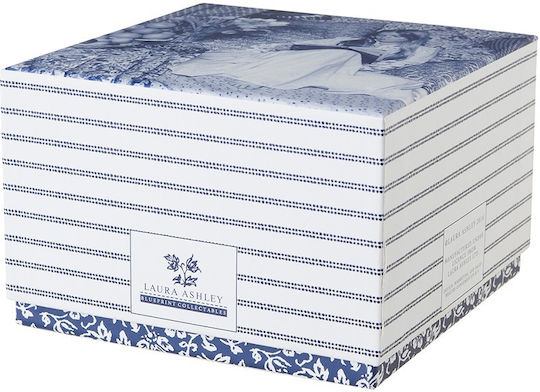 Laura Ashley Blueprint Σετ Φλιτζάνια Espresso από Πορσελάνη Floris & Candy Stripe 100ml 4τμχ