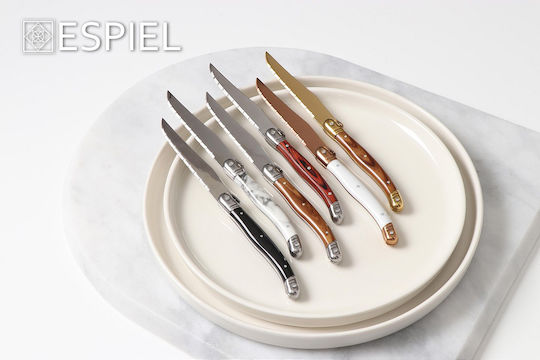 Espiel Antique Μαχαίρια Steak από Ανοξείδωτο Ατσάλι 23cm 12τμχ