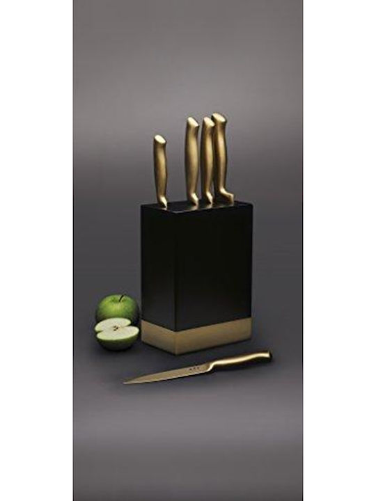 Kitchen Craft Σετ Μαχαίρια με Βάση από Ανοξείδωτο Ατσάλι 5τμχ