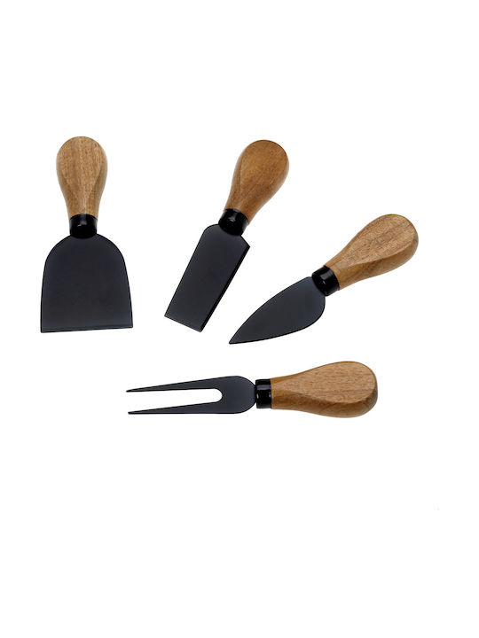 Cryspo Trio Knife Set with Block from Stainless Steel 5pcs