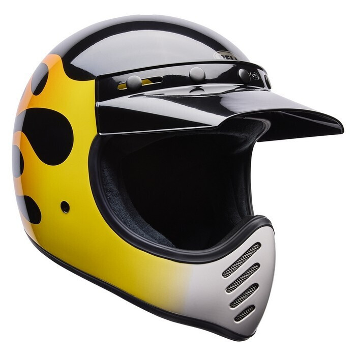 Bell Moto-3 Flint Yellow Motorcycle Helmet Motocross 1250gr