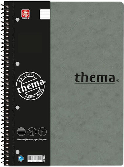 Typotrust Spiral Notebook Ruled B5 150 Sheets 5 Subjects Thema 1pcs (Μiscellaneous colours)