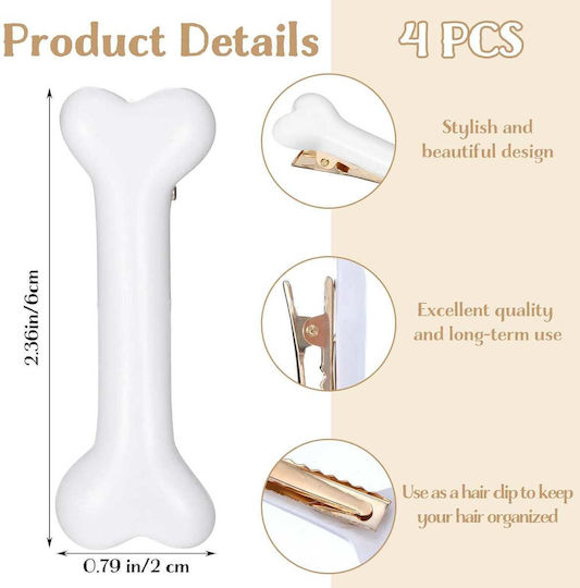 Carnival Ears White 4pcs