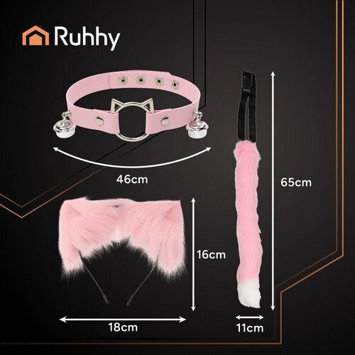 Carnival Tail Pink 3pcs