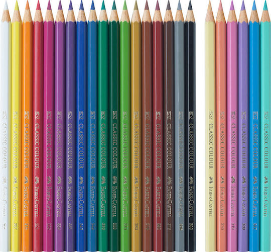 Faber-Castell Сет от 24 Моливи Меки