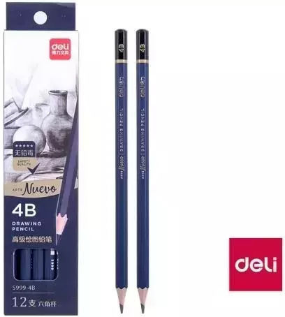 Deli Nuevo Σετ 12 Μολύβια 4B