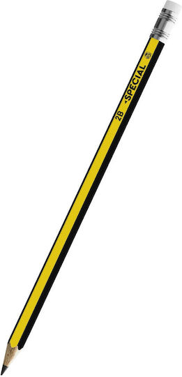 Typotrust Pencil HB Set with Eraser Yellow 12pcs