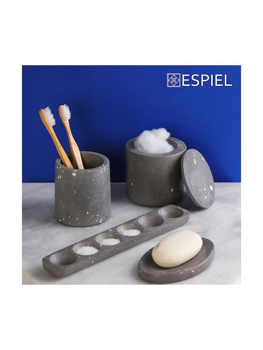 Espiel Decorative Vase Gray 13x13x9cm