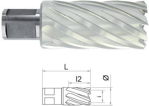 Tivoly Bohrer HSS für Metall 50mm