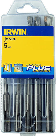 Set 5 Concrete Drill Bits Irwin Speedhammer Plus Drill Bits 6.5 X 150 X 210 Mm