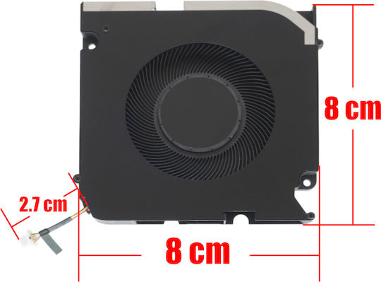 Laptop Fan GPU Cooling Fan Dell Precision 16 5000 5690 M5690 0xd5g6 Xd5g6 Eg75070s1-ca20-s9a Dc280017ysl Discrete Graphics Dis 4pin Code 81574