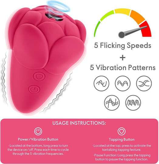Lovetoy Flicker Vibrator Roșu