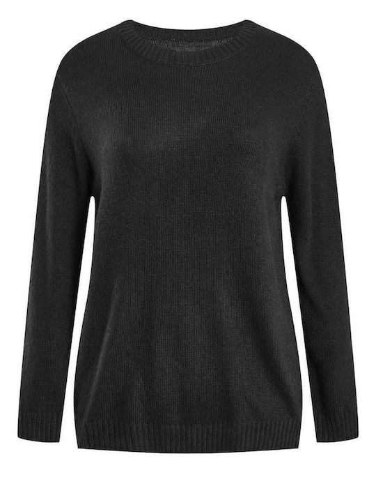 Celestino Damen-Pullover Strick Viskose Schwarz