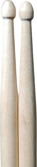 V-tone Ds 7a Drumsticks Maple Wood Natural Lightweight Set 2 Pcs Set 2 Drumsticks Drums 7a