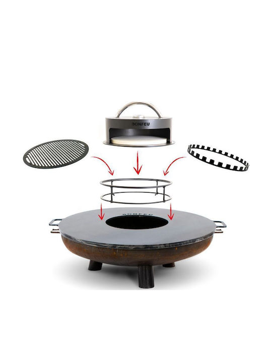 Bonfeu Firepit Brown 60x70x18.5cm