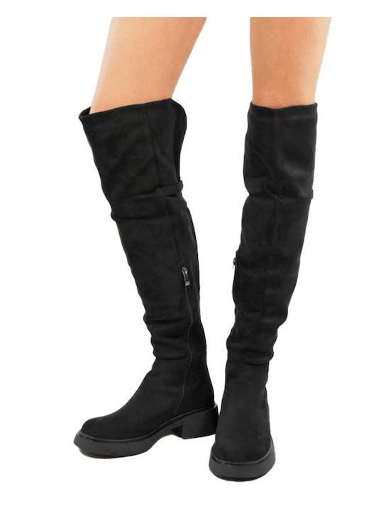 Medium Heel Women's Boots Black