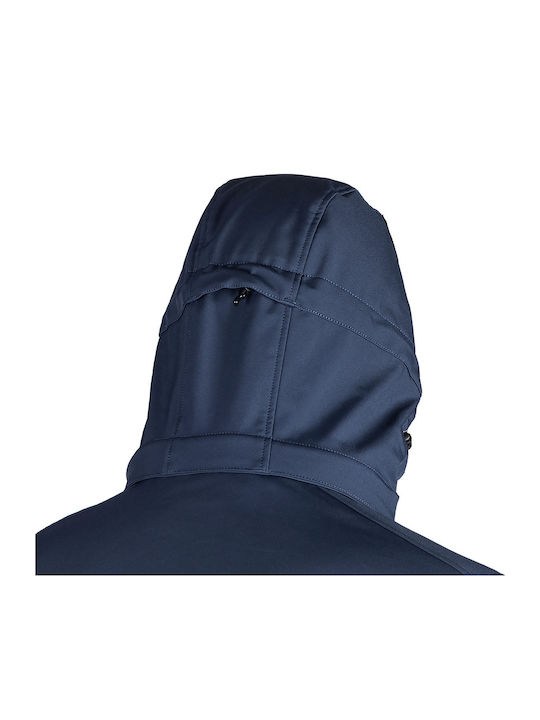 Winter Jacke Softshell Wasserdicht und Winddicht Blau
