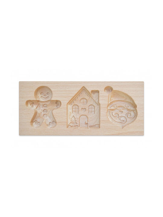 Scrap Cooking Wooden Mold Filled Christmas Cookies