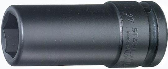 Cap Priză Impact 3/4'' Pătrat Priză Lung Profil Redus Roți Trilex Mărime 27 Mm