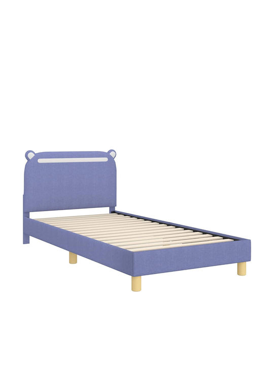 Kinderbett Einzel Blau für Matratze 84x208cm