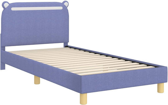 Kids Bed Single Blue for Mattress 84x208cm