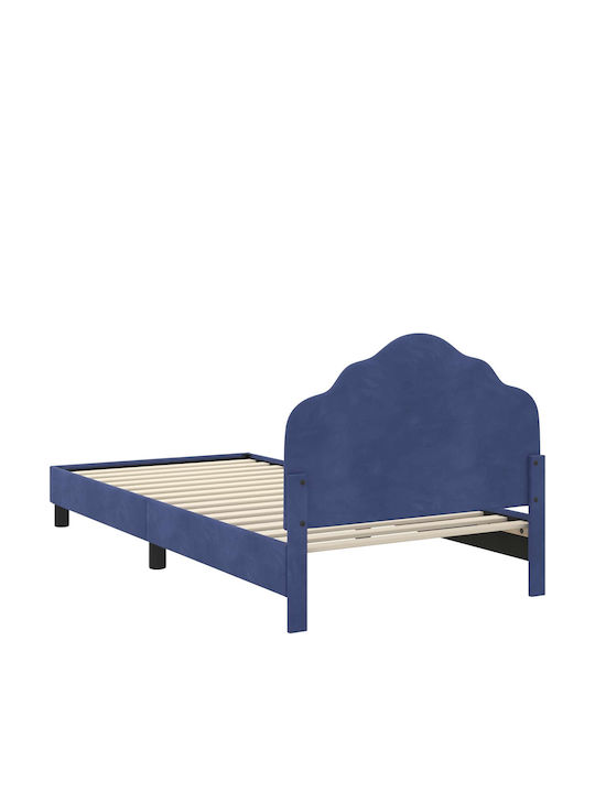 Kinderbett Einzel Blau für Matratze 94x208cm