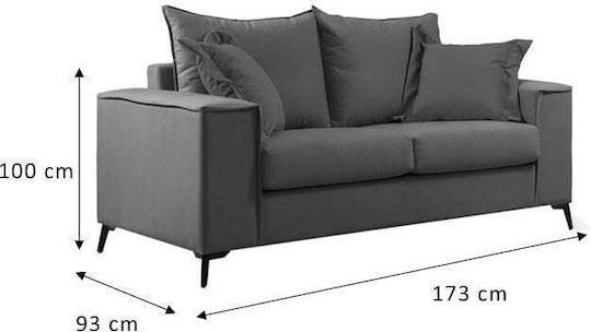 Verona Διθέσιος Καναπές Πετρόλ 173x93x100εκ.