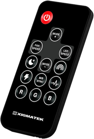 Xigmatek Infinity G22A Вентилатор За Кутия 120мм (1200 Оборота / 40.6 CFM) с ARGB Осветление и Свързване 3-Pin / 4-изводна ШИМ 3бр
