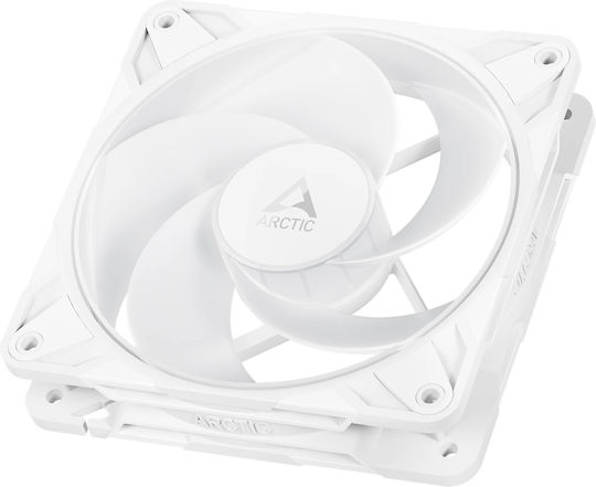 Arctic P12 Pro Reverse Blade Case Fan 120mm 3000rpm 73cfm with ARGB Lighting and 3-Pin 4-Pin PWM Connection 3pcs White