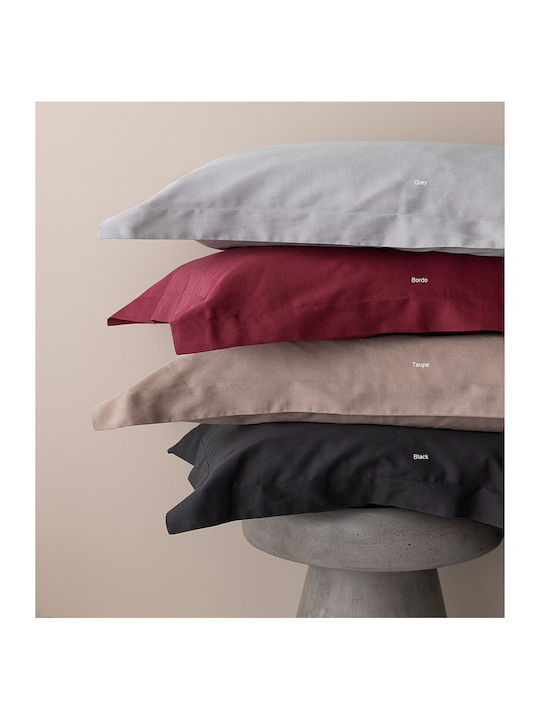 Palamaiki Posh Sateen Σετ Σεντόνια Υπέρδιπλα 240x270εκ. Bordo (4τμχ)
