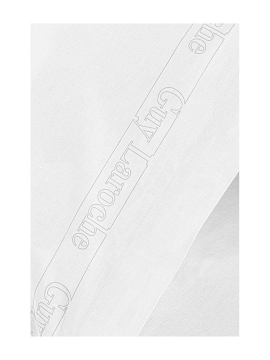 Guy Laroche Bettlaken Semi-Doppel mit Gummiband 120x200+32cm. Color Plus White