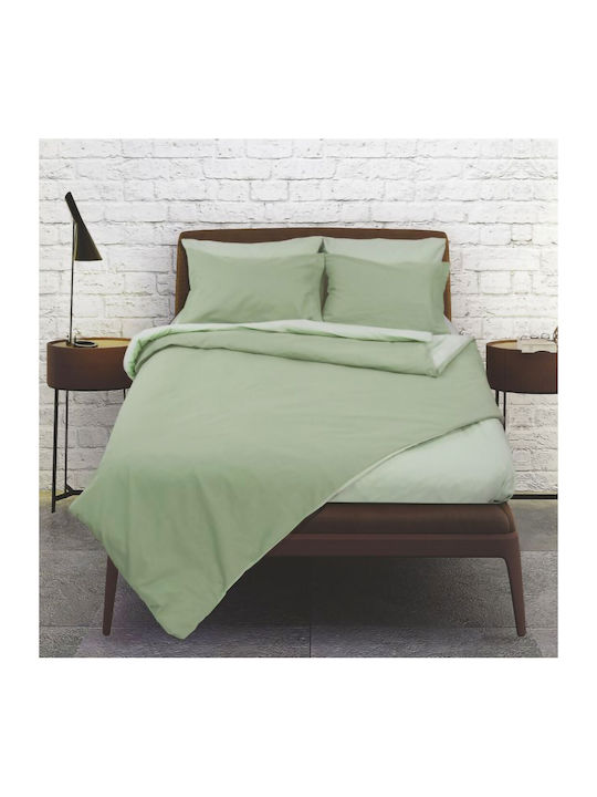 Kipper Set Cearșafuri Single 170x260cm. Olive-mint 3buc