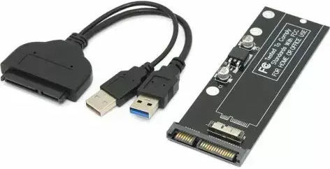 Адаптер Cy 8644753 8867-k Usb 3.0 към 12+6 пинов Ssd Hdd към Sata 22 пинов Hdd Caddy Mac Air Pro 2010 2011 Air A1369 A1370 Ssd Черен