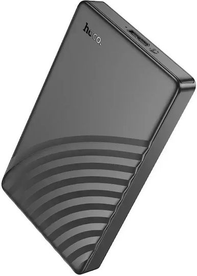 Hoco Твърд диск кутия 2.5" SATA III с връзка SATA / USB 3.0 в Черен цвят