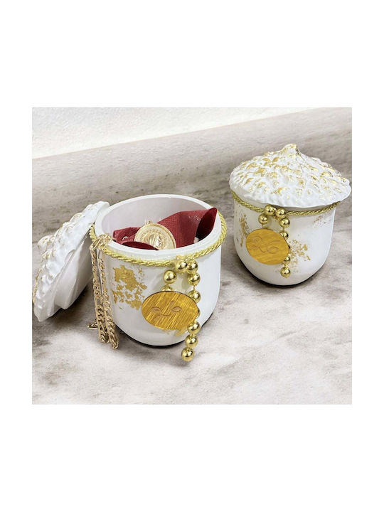 Lucrat manual Amulet Auriu Ceramic 1buc