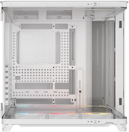 Corsair AIR 5400 RS-R ARGB Геймърско Midi Tower Компютърна Кутия със Страничен Прозорец Бяла