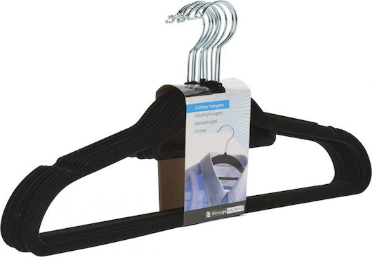 Excellent Houseware Clothes Hanger Black 10pcs