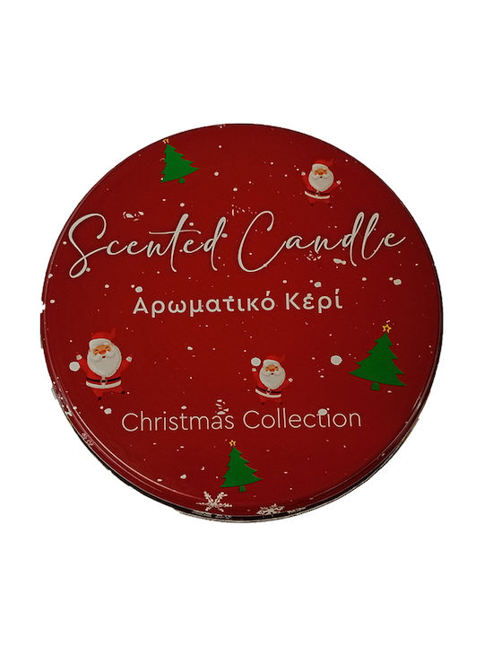 Erycandles Αρωματικό Κερί Spicy Pumkin Μεταλλικό Κουτί 12χ7 Εκ Κόκκινο
