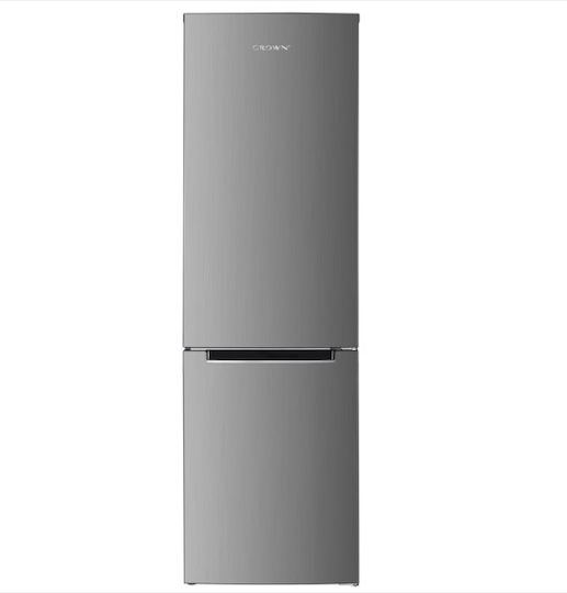 Crown Fridge-Freezer 253lt NoFrost H180xW55xD60cm Inox CBN265EIX