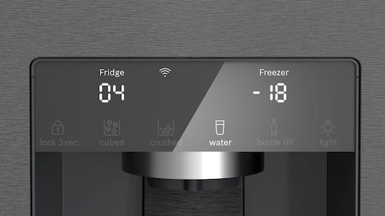 Bosch Хладилник Гардероб 574лт В183xШ90.5xД73.1см. Inox KFI96AXEA