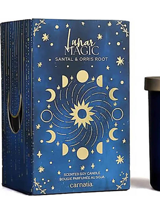 Carnatia Starry Spell Jar Celestial Lunar Magic Soy Candle Glass Blue