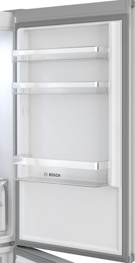 Bosch Ψυγειοκαταψύκτης 321lt Total NoFrost Υ186xΠ60xΒ66.5εκ. Inox KGN367LDF