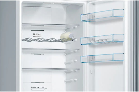 Bosch Combină frigorifică 368lt Total NoFrost Î203xL60xA66cm. Gri KGN39VIEB