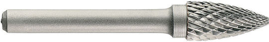 1031791 Wolfram Carbide Fräser Gebogener Scharfer Kopf Doppelspitz Kreuztyp D Größe 16 Schaft 6