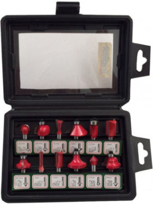 Xt60647064012 Set 12 Router Bits Different Profile Shanks In Plastic Case D 8 Xt60647064012