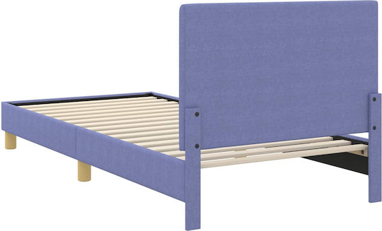 Kids Bed Single Blue for Mattress 94x208cm