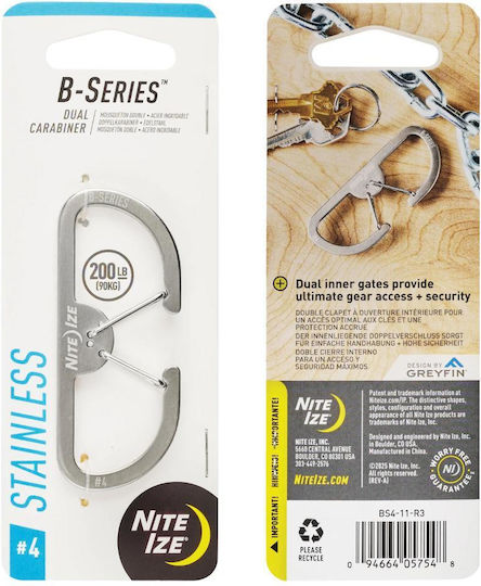 Carabinier Seria B Dual Carabinier Nr 4 Inox Bs4-11-r3 Nite Ize