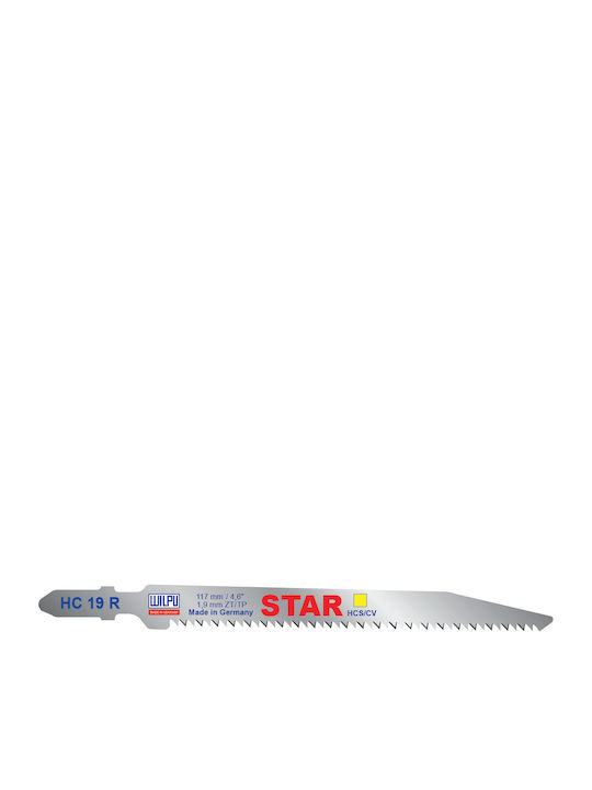 Hc 19 R Star Hcs Cv Lama Fierăstrău Vertical T-shank Lemn 25 Bucăți Dim 117 X 10 X 1.45 Mm