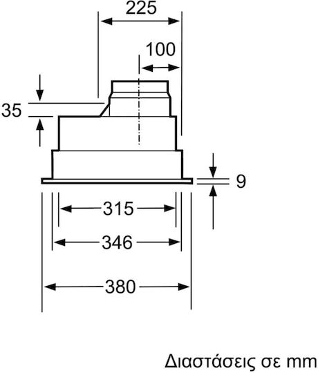 Bosch Absaugmechanismus 75cm Inox